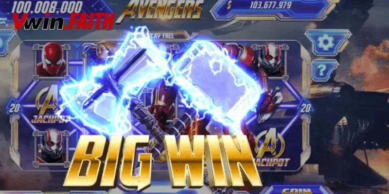 Hướng dẫn thao tác khi chơi nổ hũ Avengers