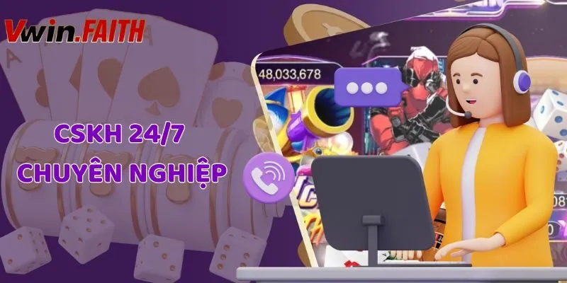 Đội ngũ CSKH hỗ trợ 24/7